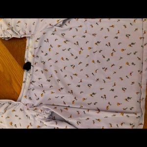 Blue floral long sleeve